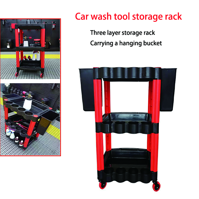 Mechanical Tools In Workshop - Auto Repair WashTool Storage Car Three-tier