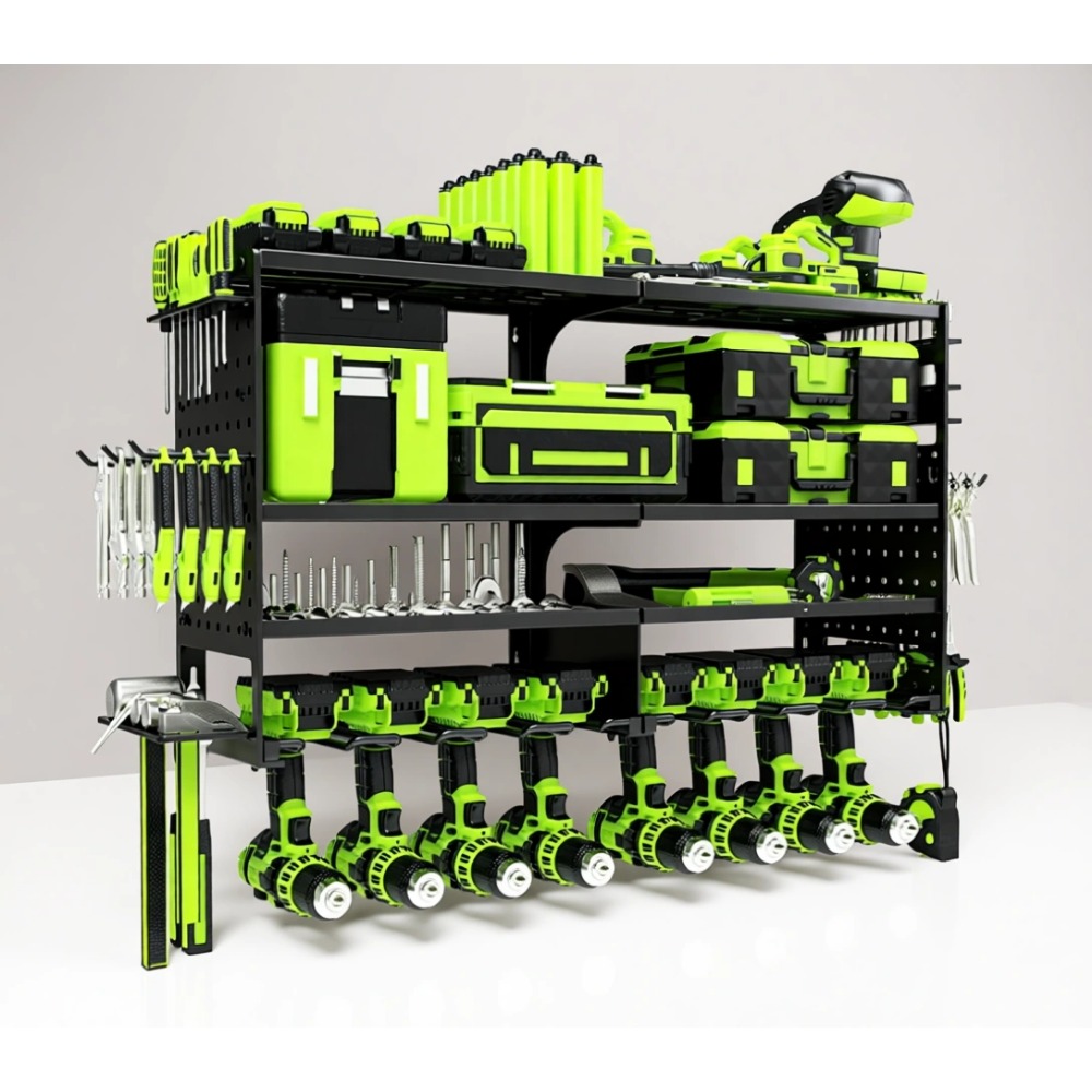 Workshop Tools Storage - Heavy Duty 4 Tier 8 Slot