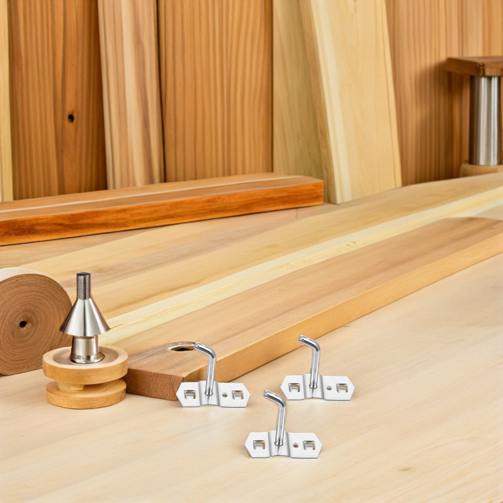 Workshop Tools Hanging - 12Pcs Metal Single Slant Pegboard Hooks