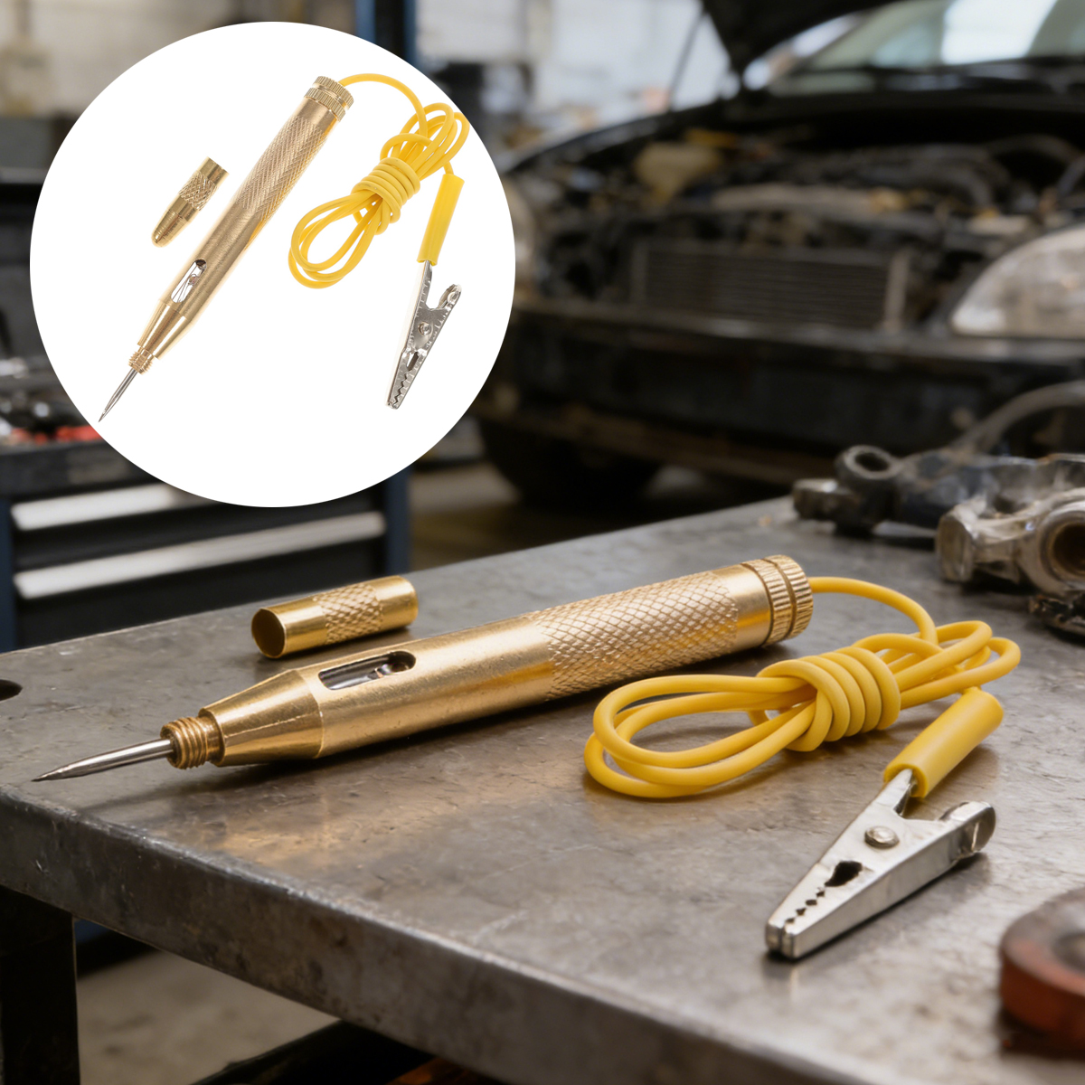 Mechanical Tools In Workshop - 6V/12V/24V Automotive Current Tester Practical Test