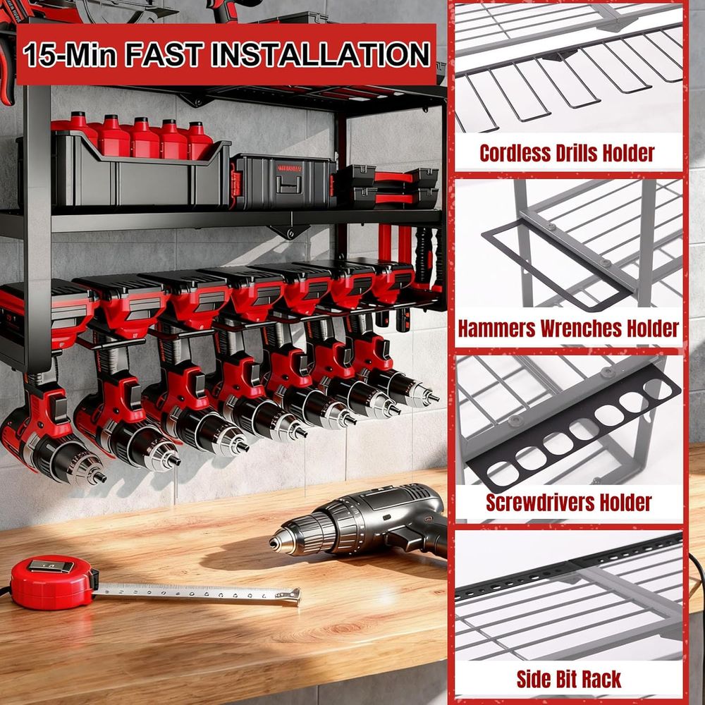 150Lbs 3 Layer Metal Tool Stor – обзор и цена Workshop Tools Storage