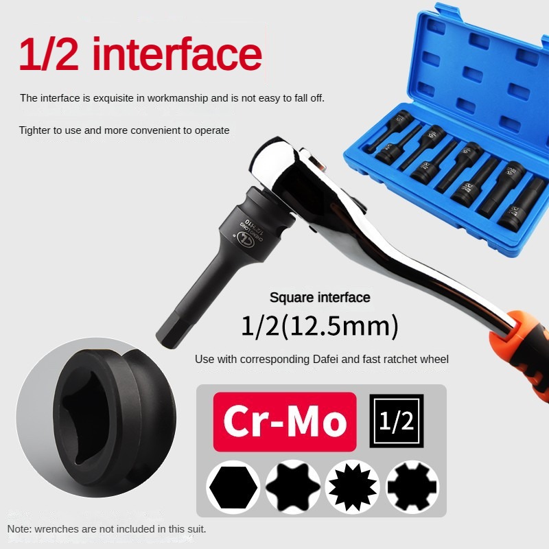 1/2 Socket Wrench 8pcs Set Hex – обзор и цена Hand Tools Maintenance Workshop