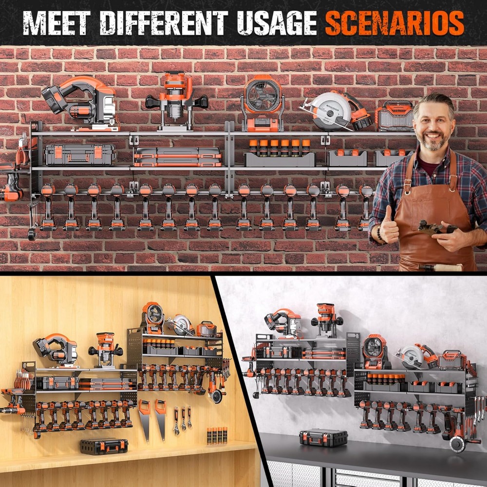 Large Wall Mount Tool Organize – обзор и цена Workshop Tools Storage