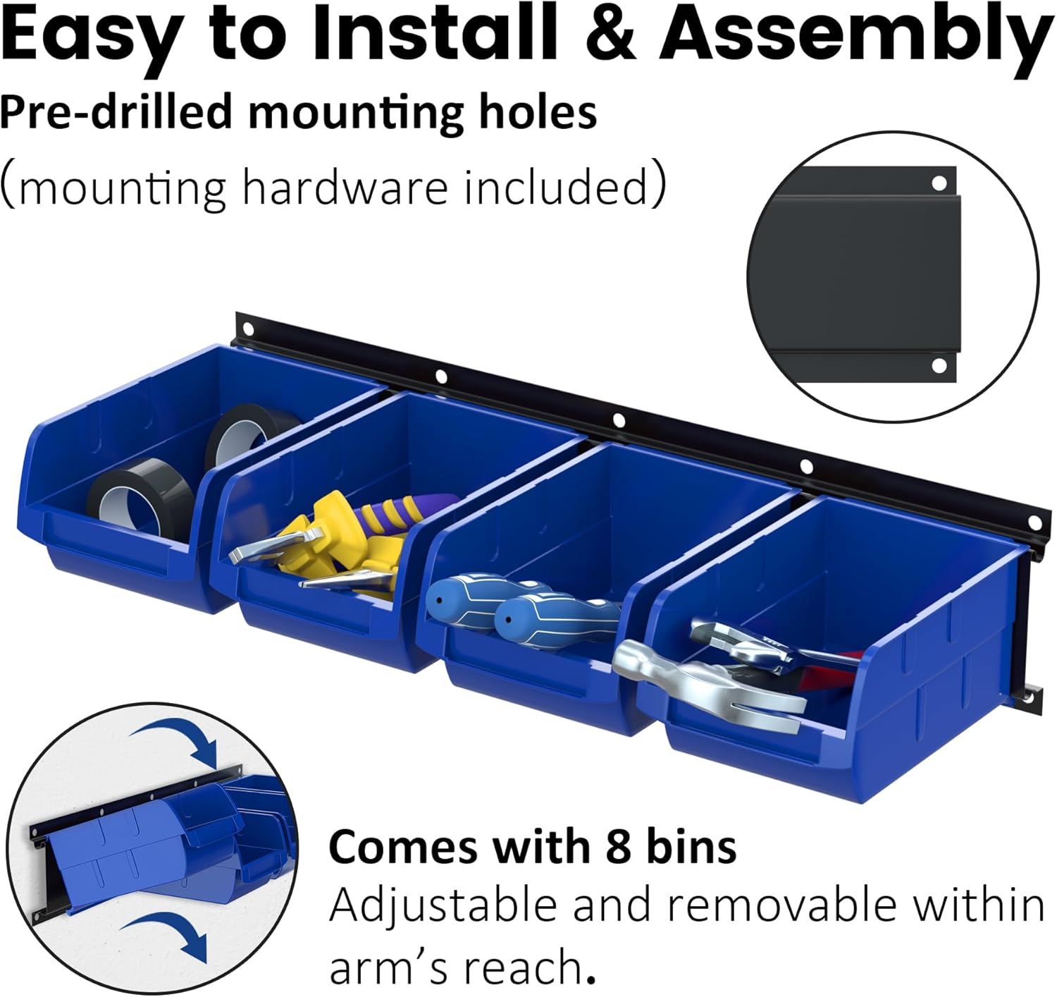 Wall Mounted Garage Storage Bi – обзор и цена Workshop Tools Hanging