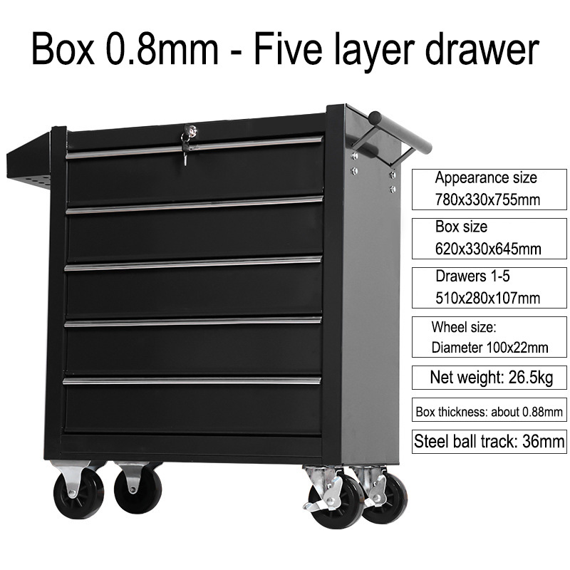 5 Drawer Storage Tool Box Trol – обзор и цена Maintenance Workshop Tools