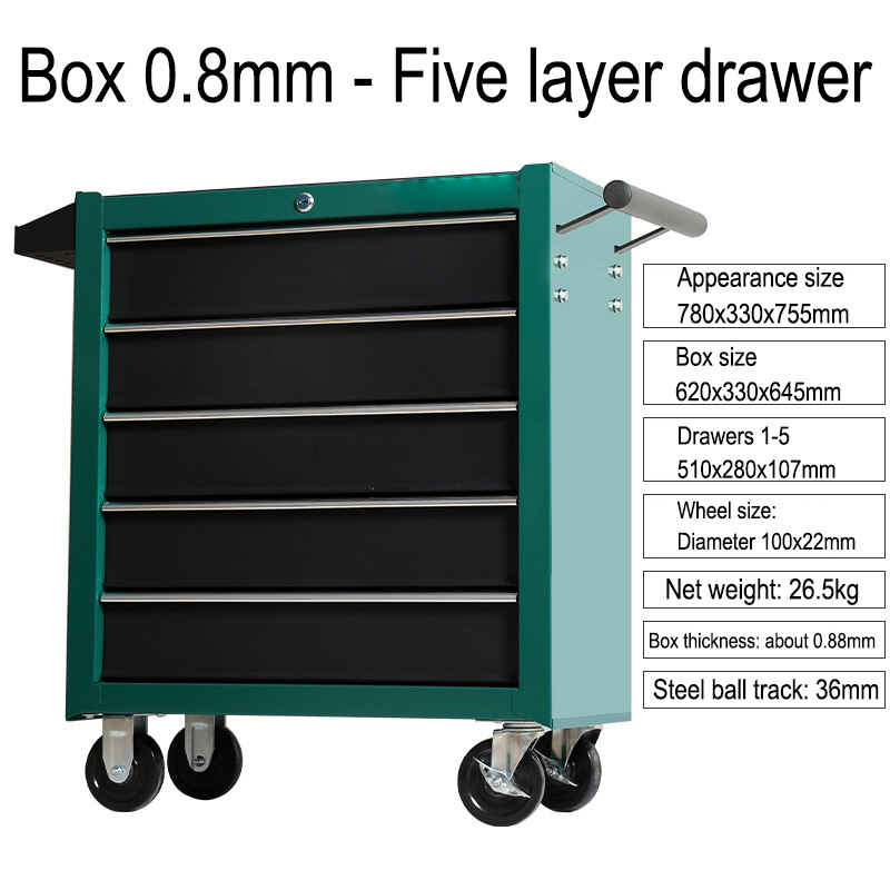 5 Drawer Storage Tool Box Trol – обзор и цена Maintenance Workshop Tools