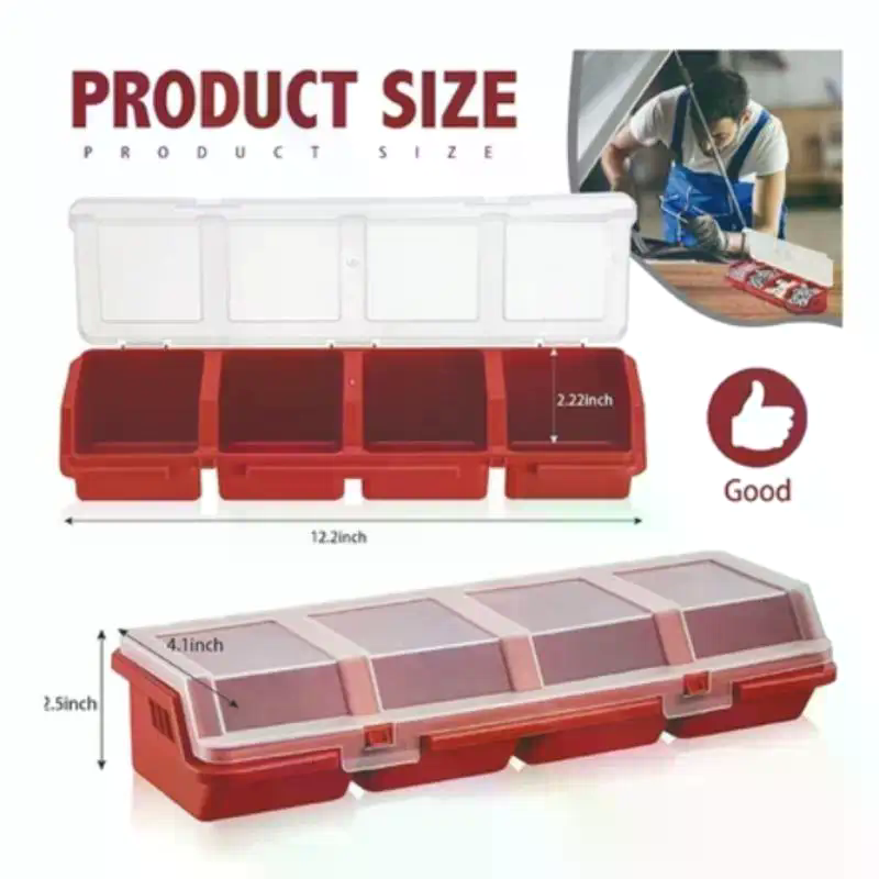 Screw Organizer Box Plastic 4  – обзор и цена Workshop Tools Storage