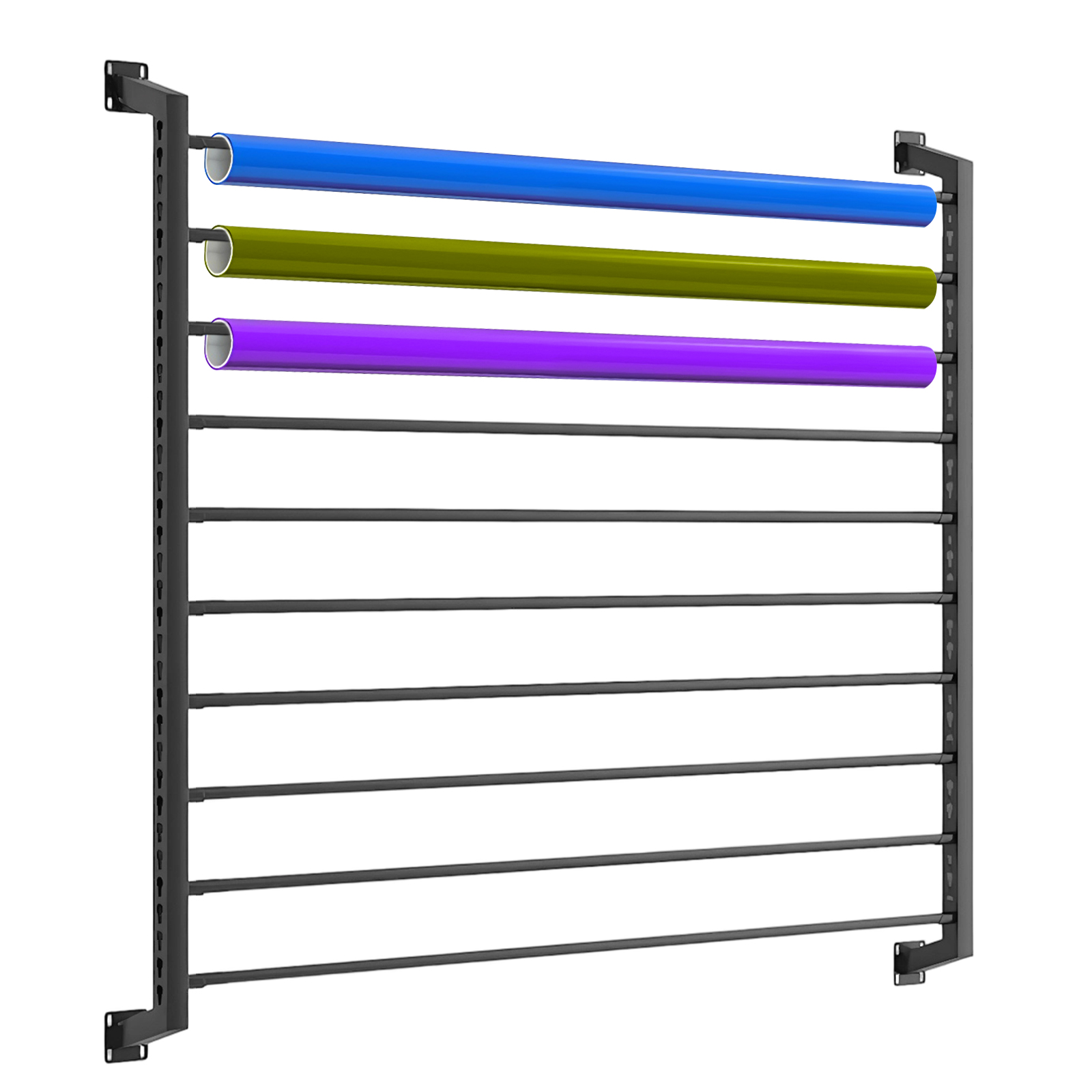 10-Rolls Metal Rack Heavy Duty – обзор и цена Workshop Tools Hanging