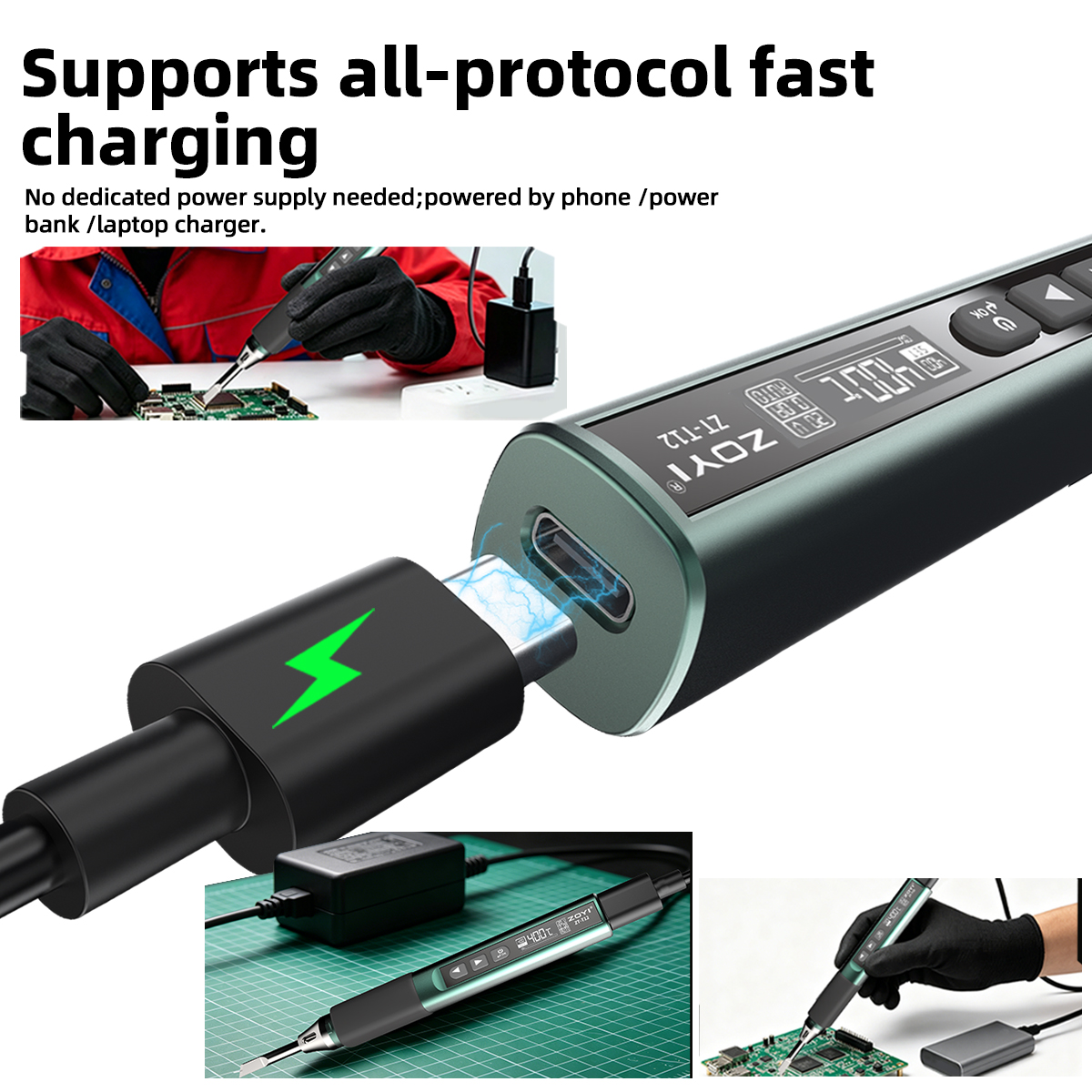 100W Smart Soldering Iron Pen  – обзор и цена Tools Qc