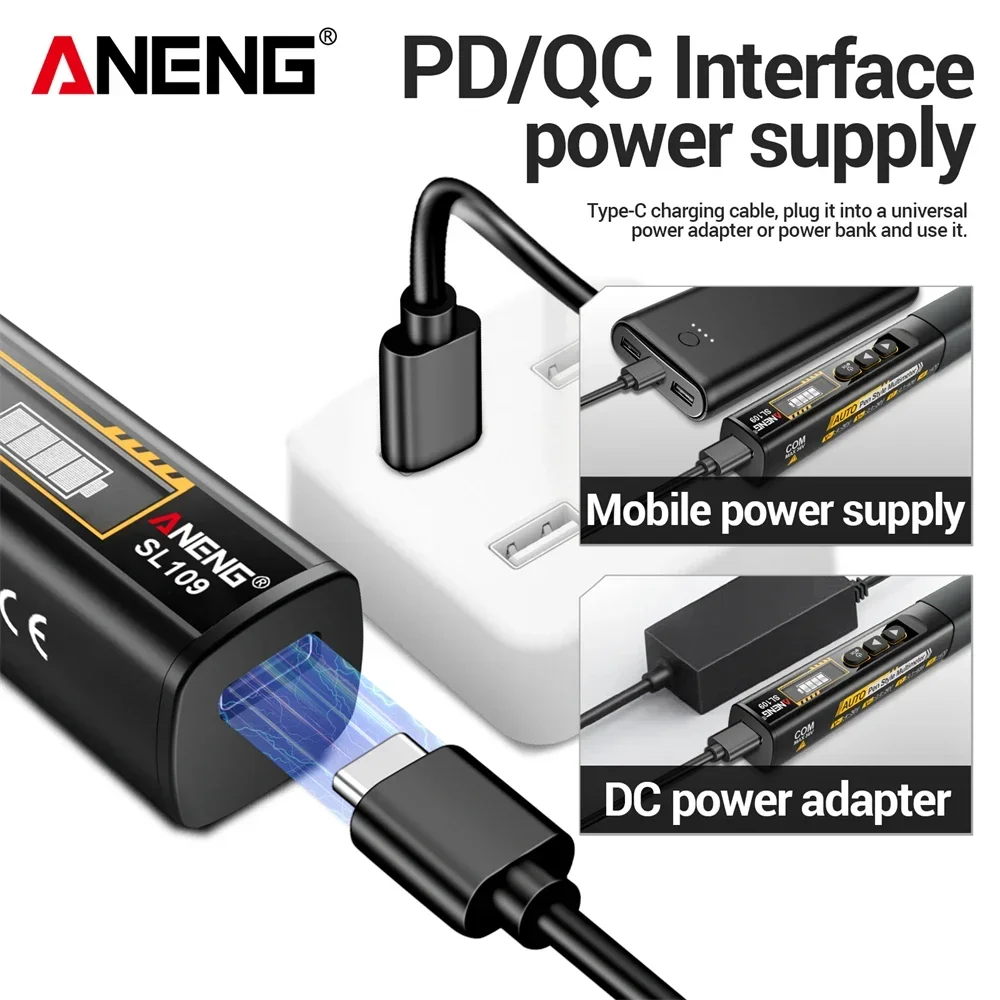 ANENG SL109 rechargeable solde – обзор и цена Tools Qc