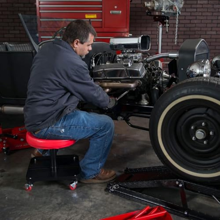 Rolling Mechanic Stool with To – обзор и цена Mechanical Tools In Workshop