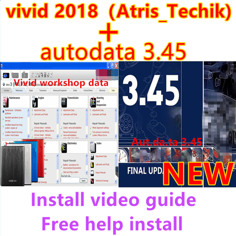2023 hot sell Autodata 3.45+ v – обзор и цена Maintenance Workshop Tools