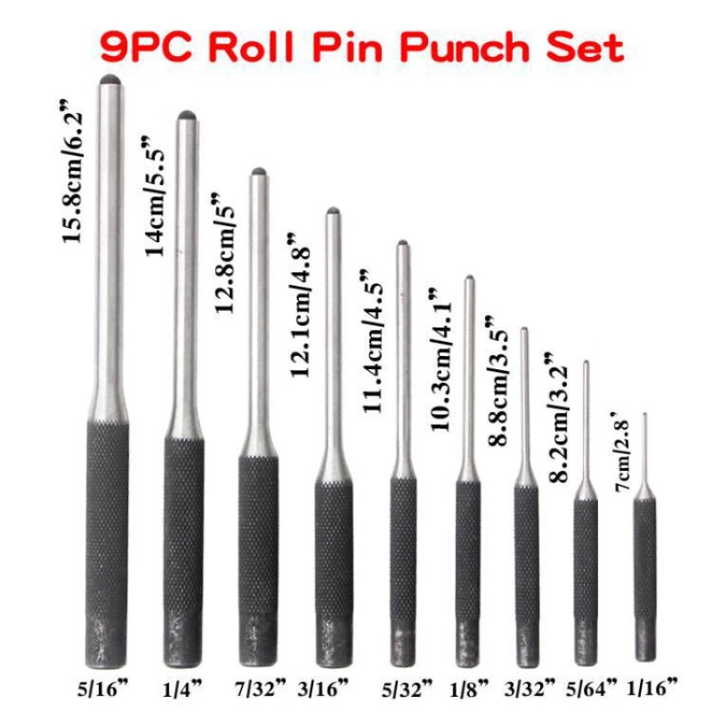 Professional 9Pcs Roll Pin Pun – обзор и цена Maintenance Workshop Tools