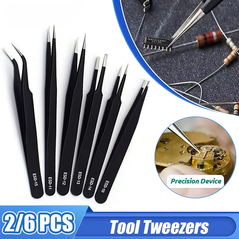 Stainless Steel Black Tweezers – обзор и цена Maintenance Workshop Tools